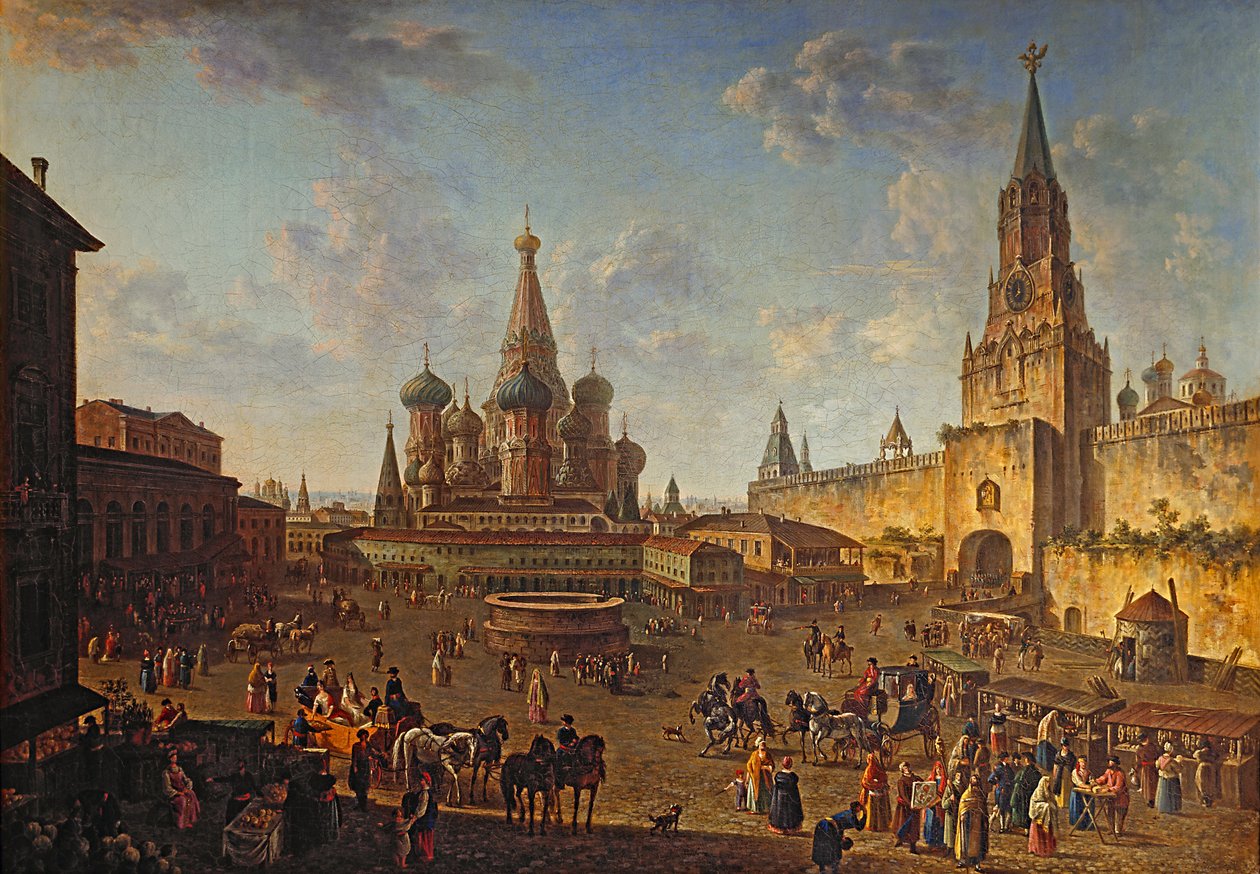 Röda torget i Moskva av Fedor Alekseyev