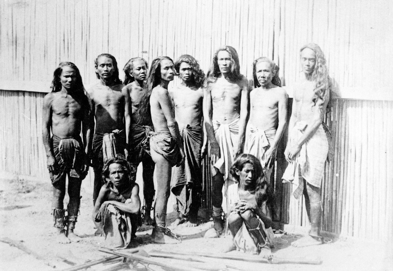 Dacoits fångade i Ye U-djungeln, ca 1880 av Felice Beato