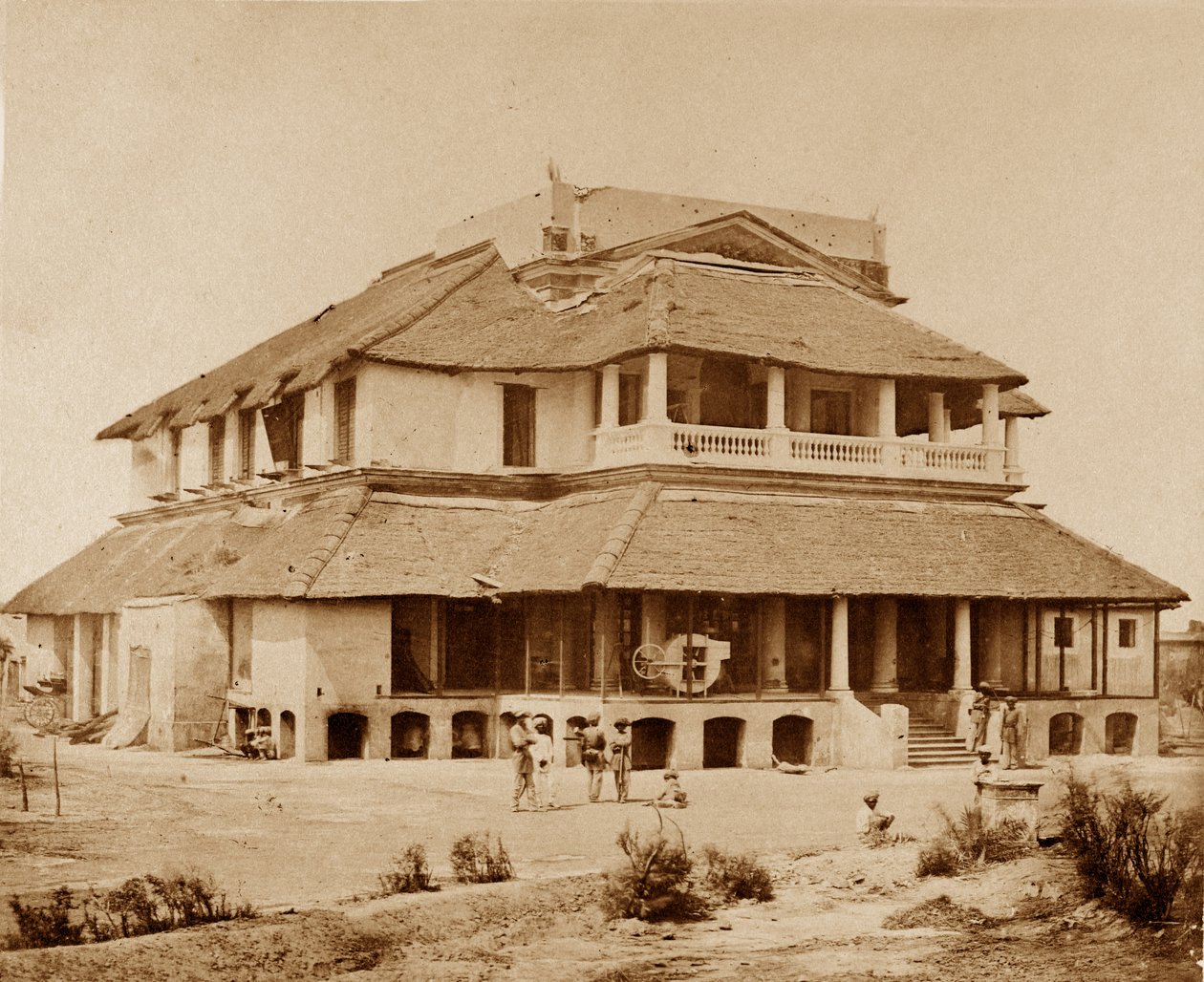 Banks House, Lucknow av Felice Beato