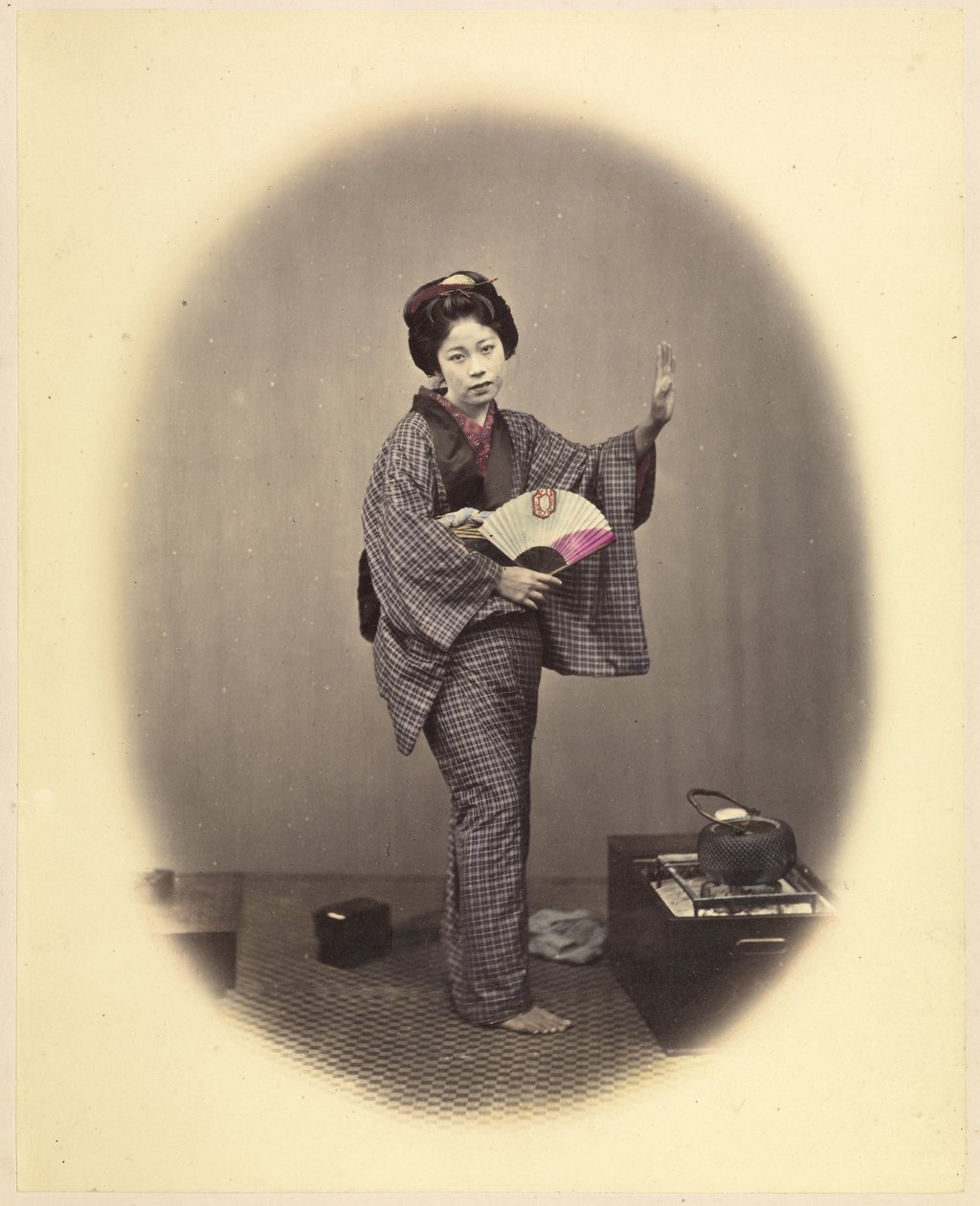 Dansande flicka 1868 Felice Beato av Felice Beato