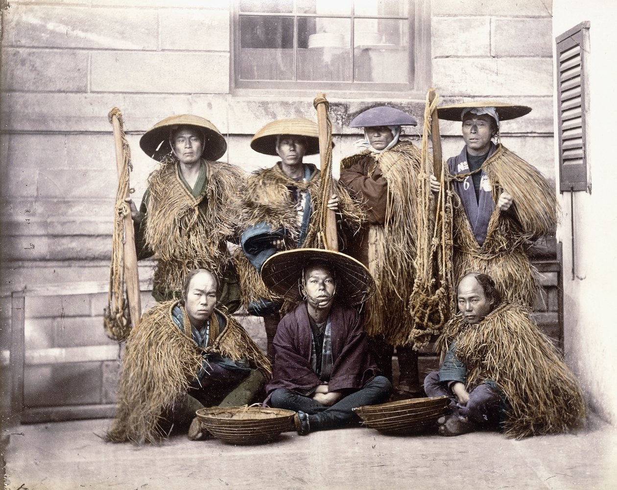 Japansk Yakonin i ceremoniklänning, c.1868 av Felice Beato
