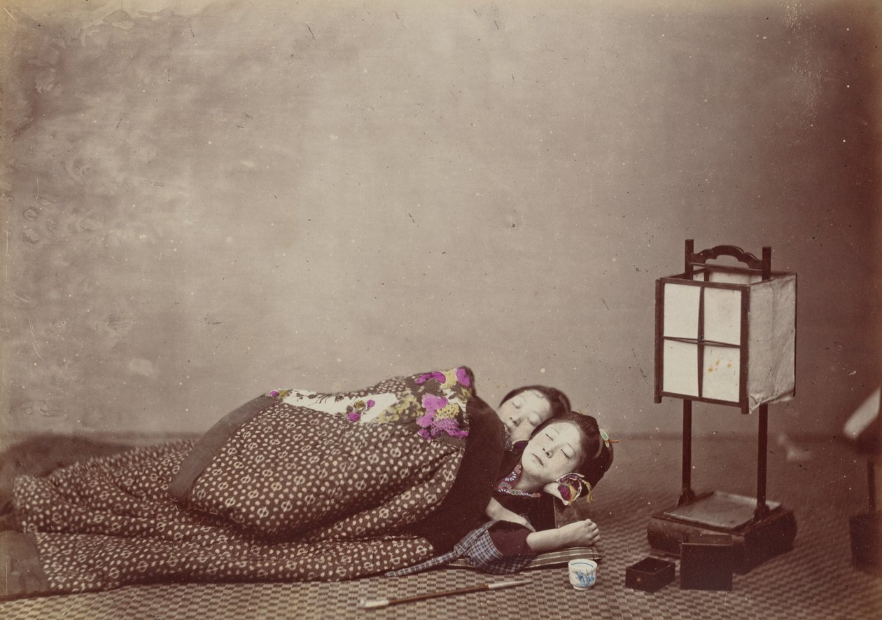 Sleeping Beautys, 1868. av Felice Beato