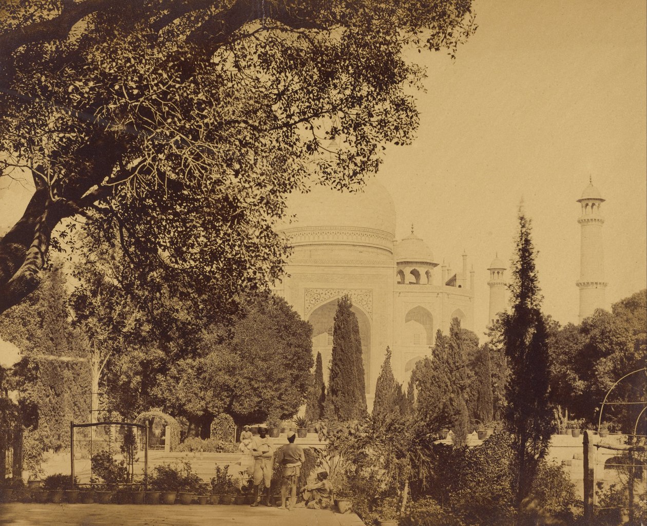 Taj Mahal av Felice Beato