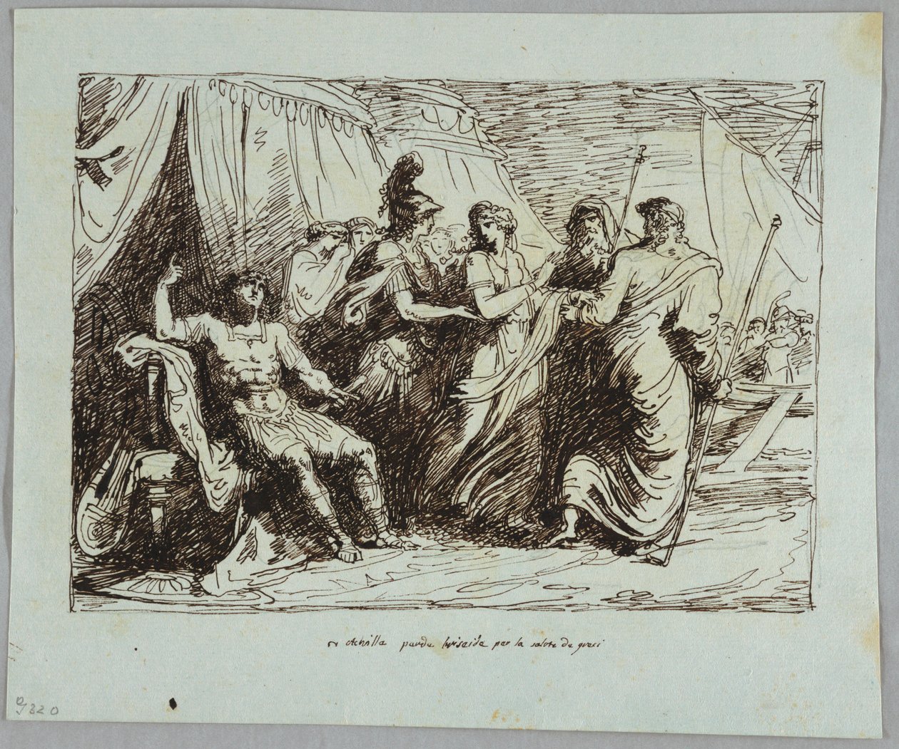 Achilles ger Briseis av Felice Giani