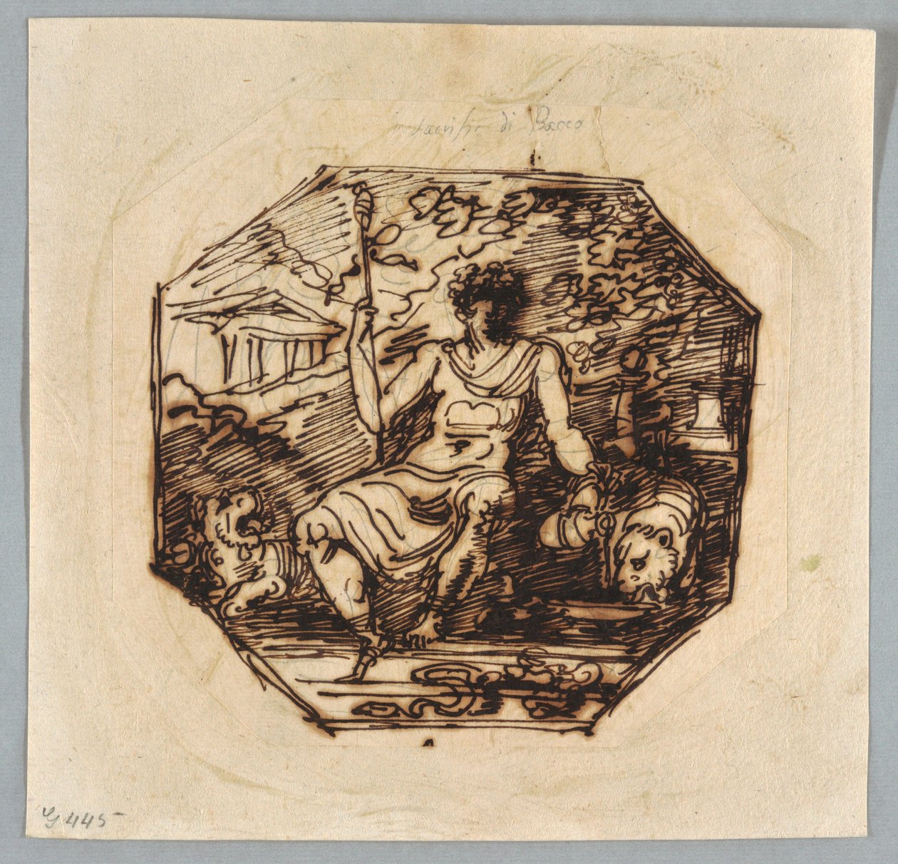 Bacchus av Felice Giani