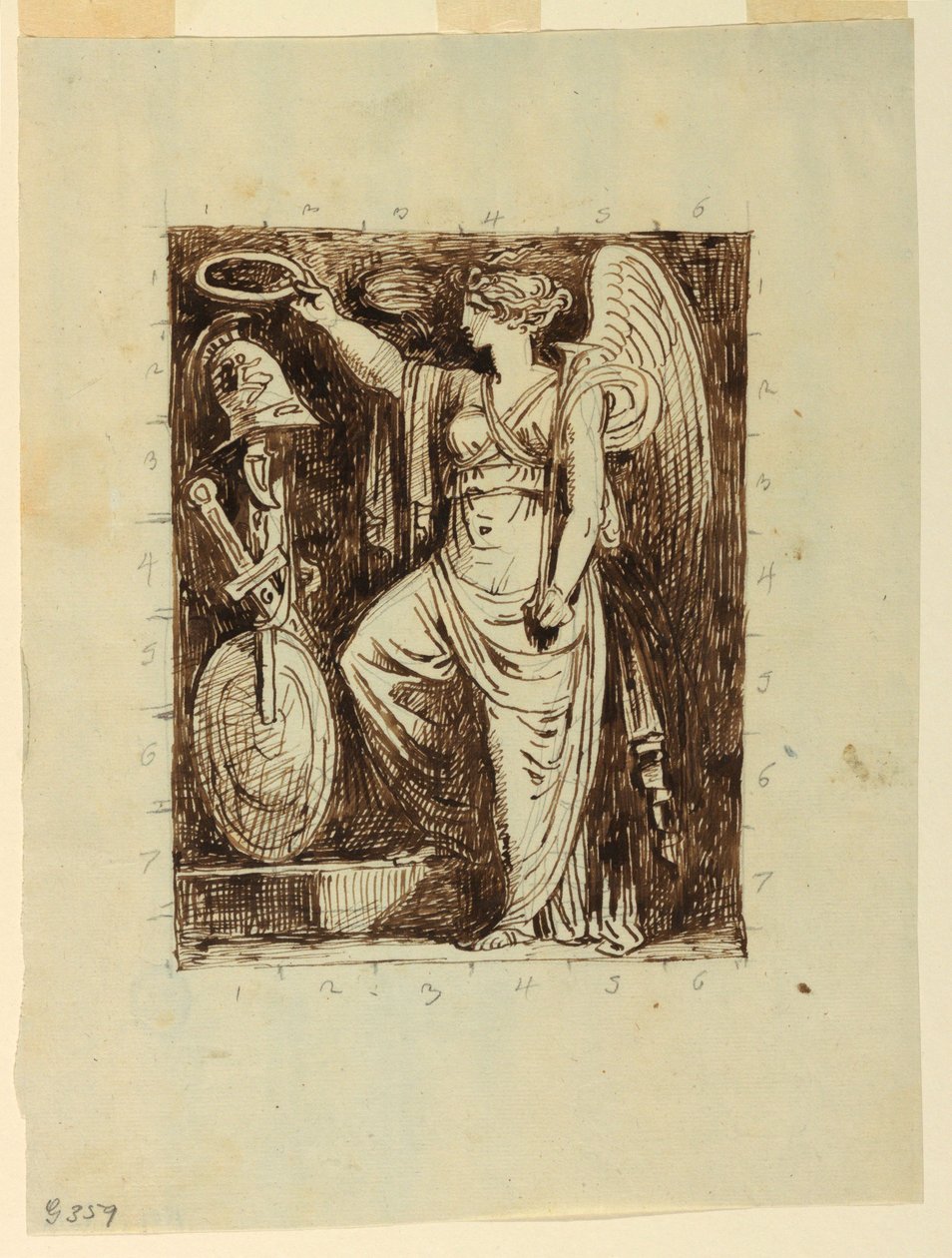 Teckning (Italien), 1805 av Felice Giani