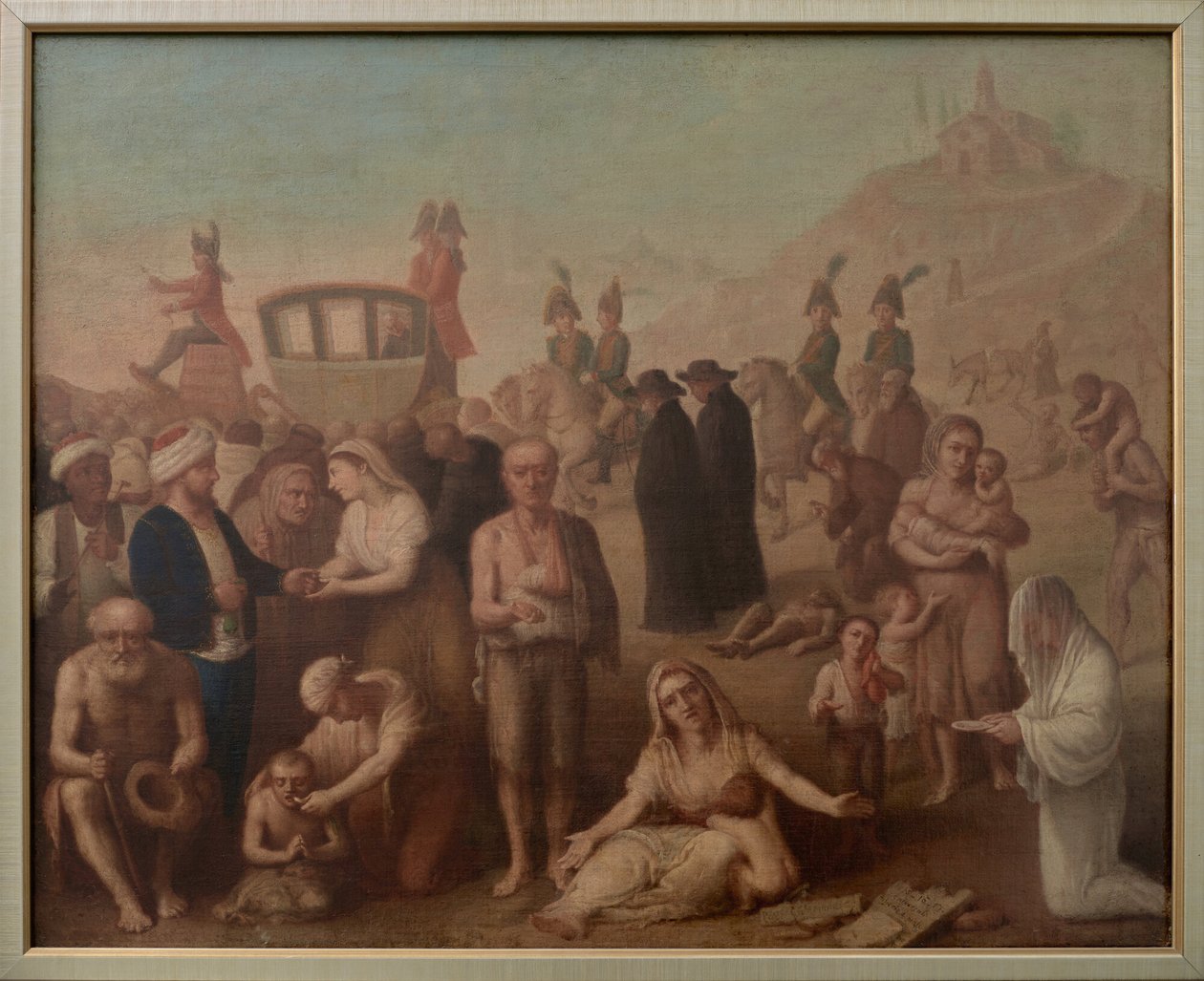 Vittorio Emanuele I intar Genua av Felice Guascone