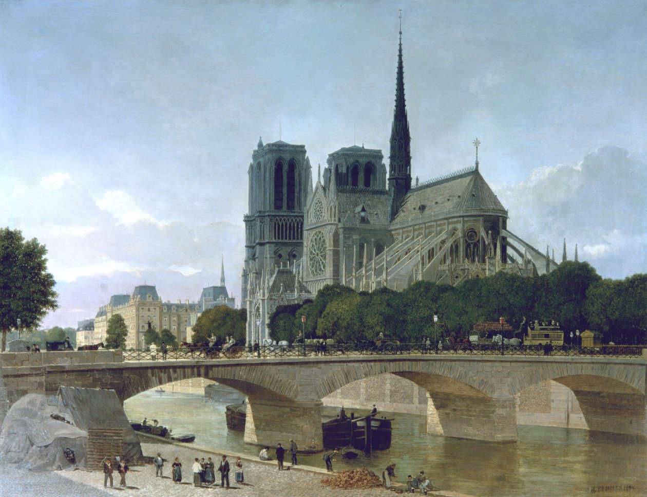 Notre Dame, Paris, 1884 av Felix Benoist