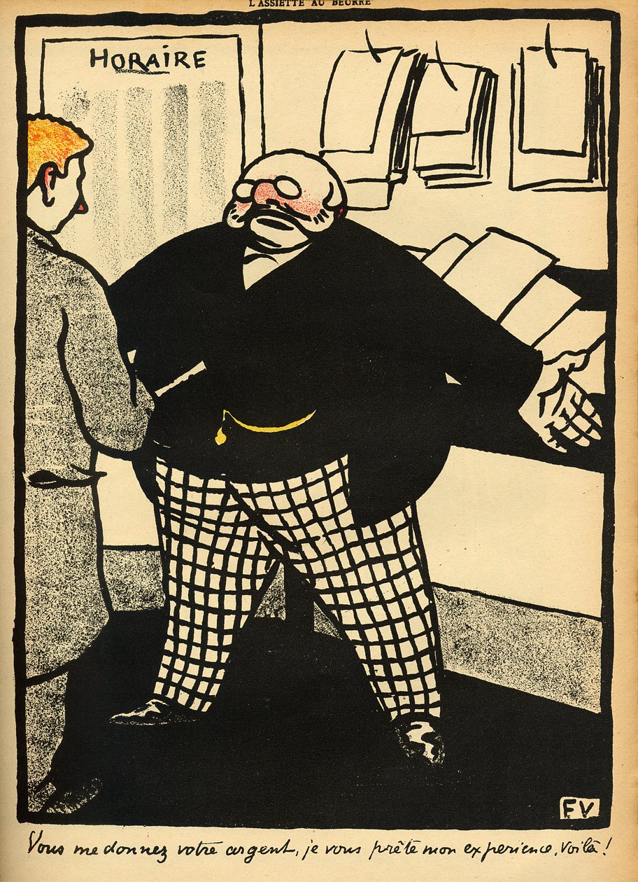 En affärsman och hans klient, från "Crimes and Punishments", specialutgåva av "L