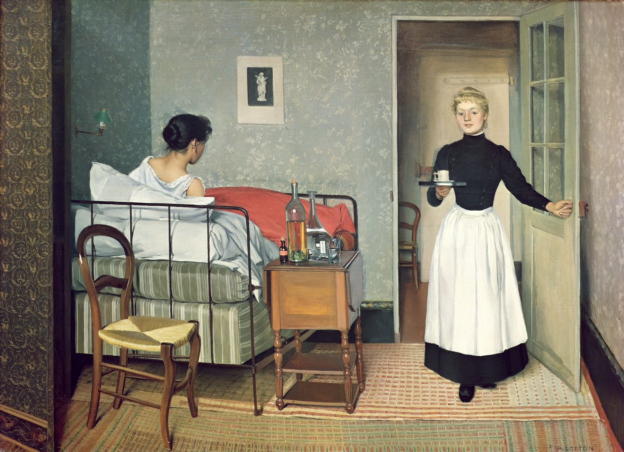 Det sjuka barnet (Helene Chatenay) 1892 av Felix Edouard Vallotton