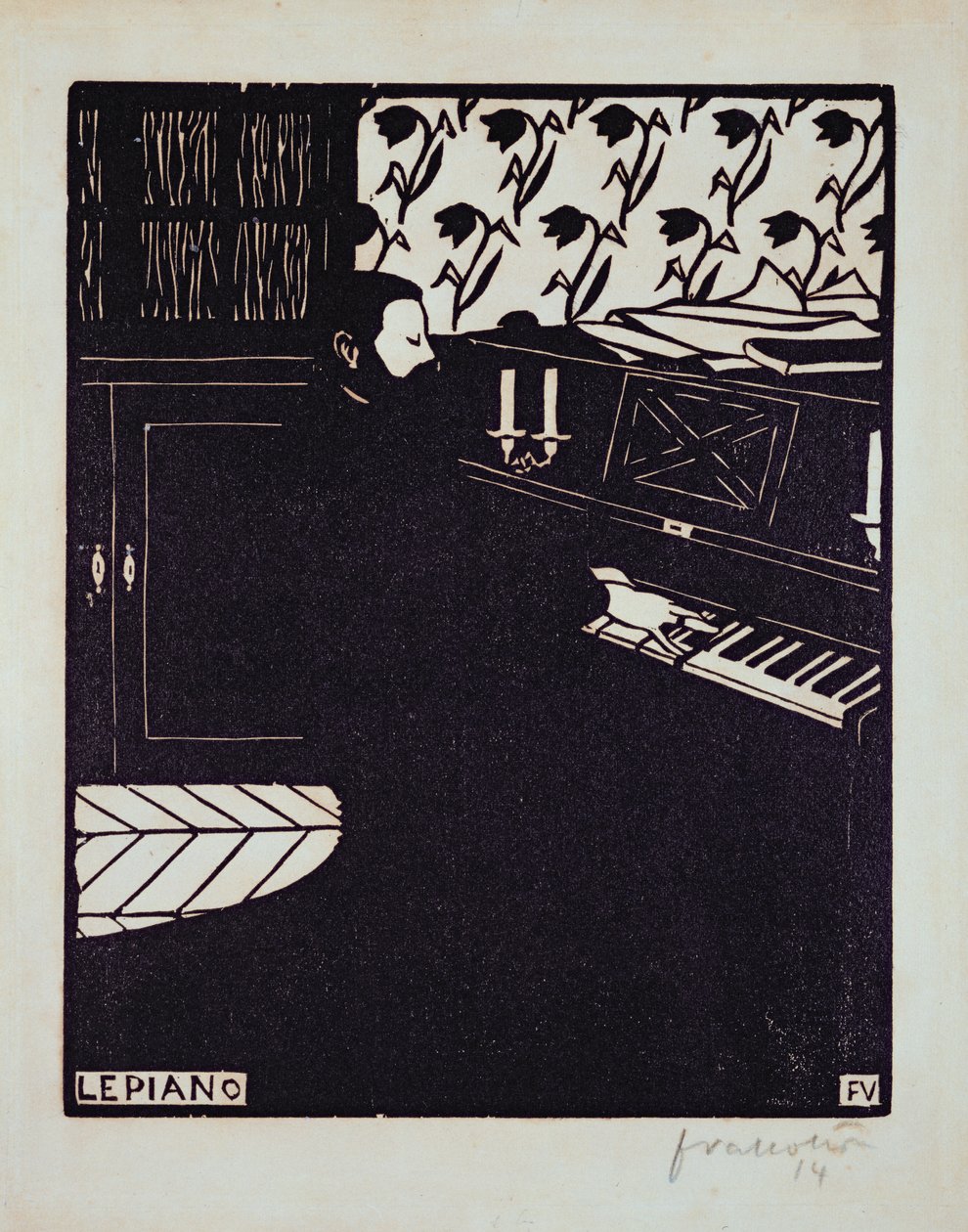 Pianot, 1914 av Felix Edouard Vallotton