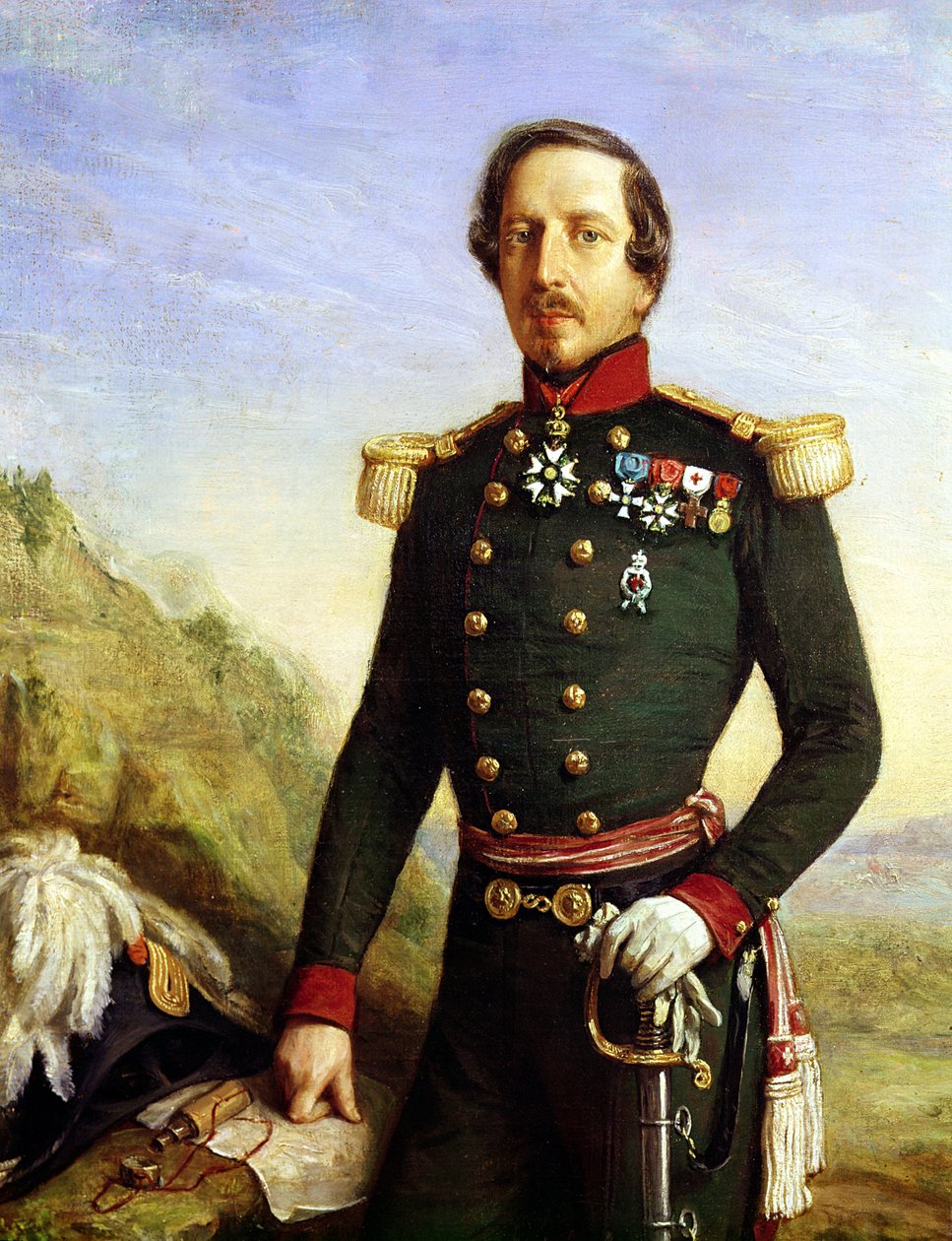 Porträtt av Napoleon III (1808-73) 1852 (detalj) av Felix Francois Barthelemy Genaille