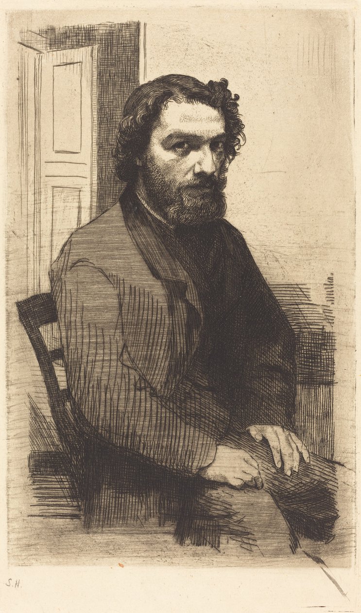 Alphonse Legros av Felix Bracquemond
