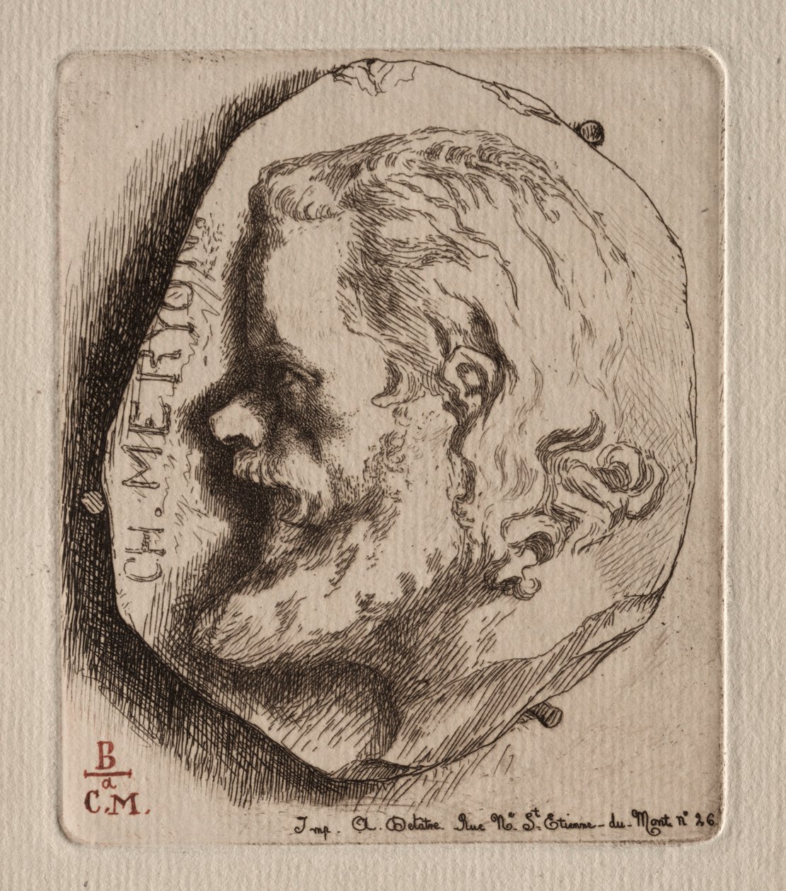 Charles Meryon, 1854. av Felix Bracquemond
