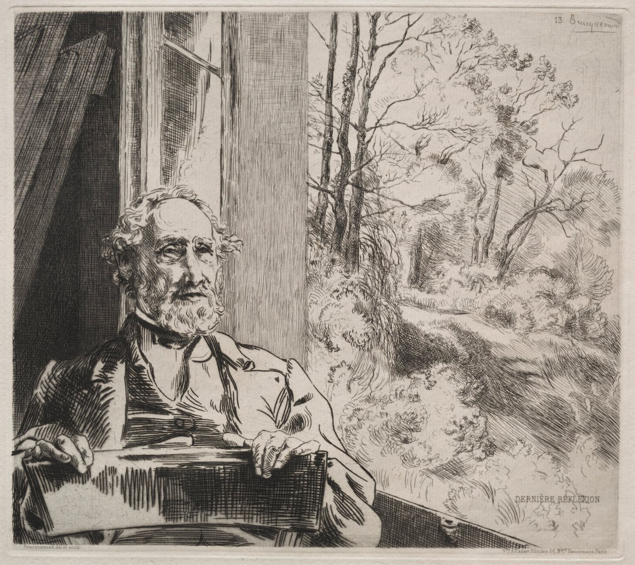 Meyer-Heine, ca. 1872 av Felix Bracquemond