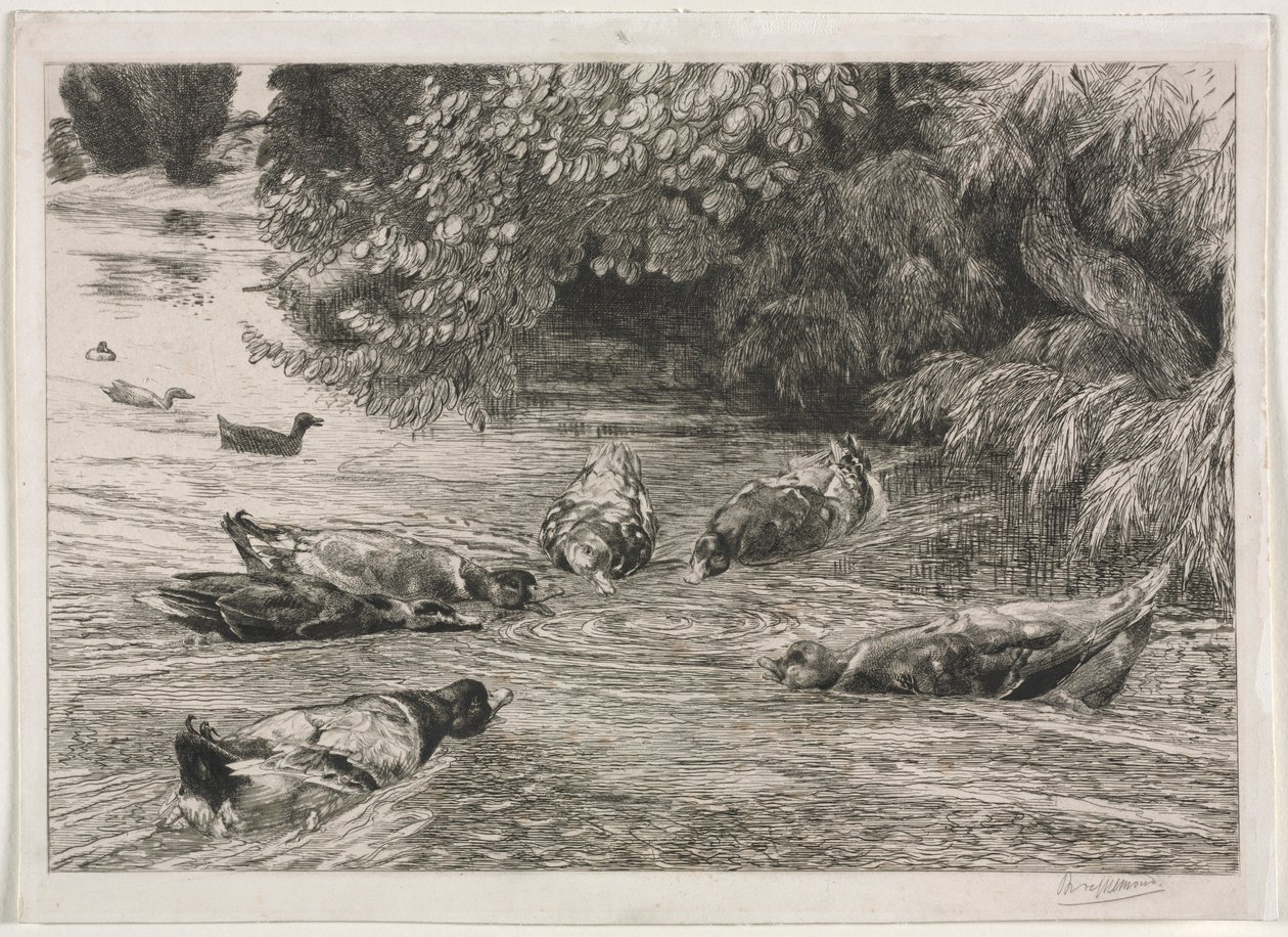 Frågetecknet, c. 1865. av Felix Bracquemond