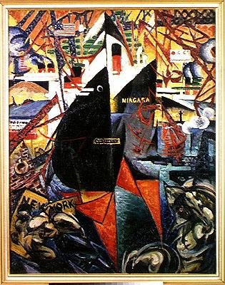 The Port (olja på duk) av Felix Del Marle