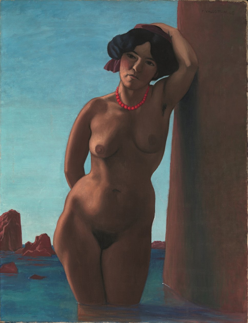 Badare vid Red Rock, 1908 av Felix Edouard Vallotton