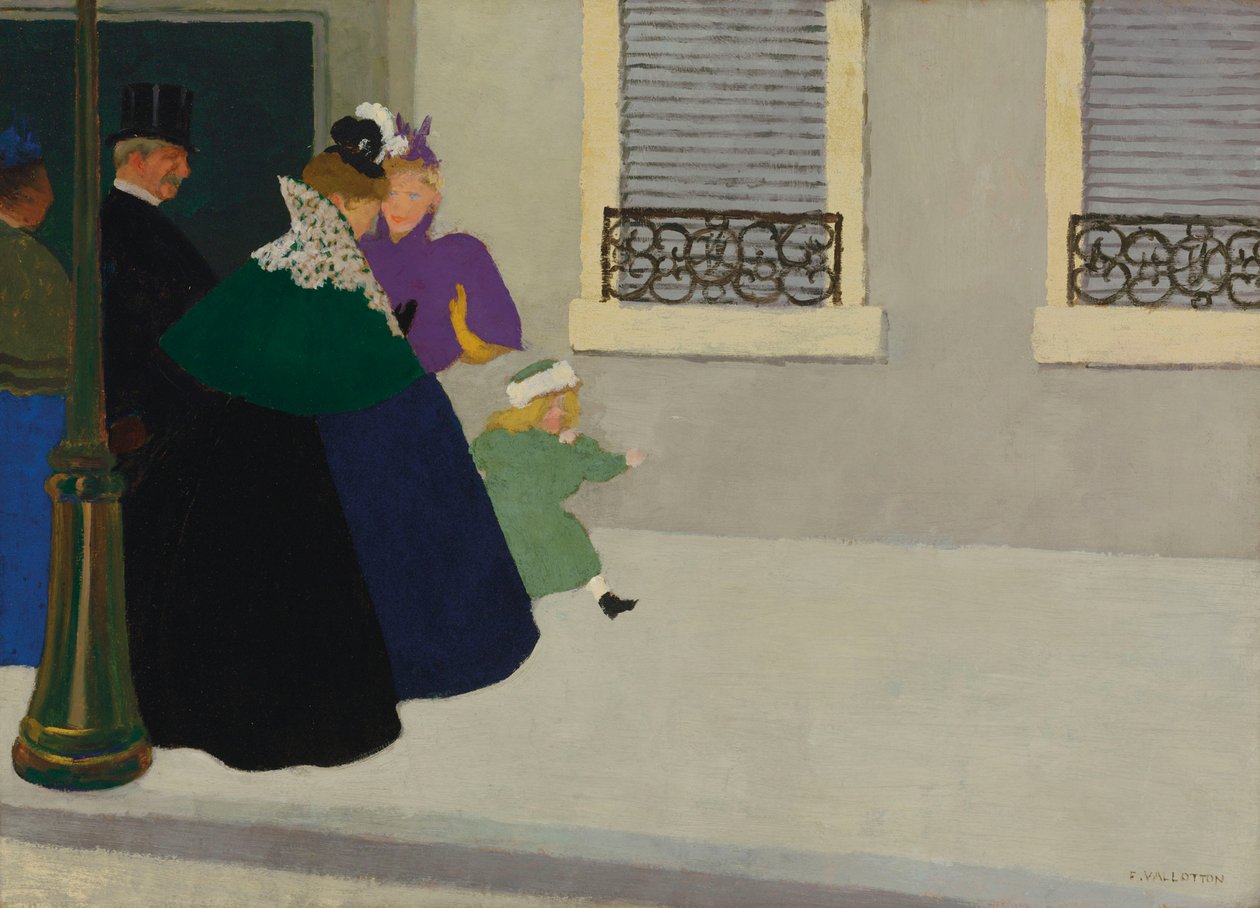 Ut på promenad, c. 1895. av Felix Edouard Vallotton