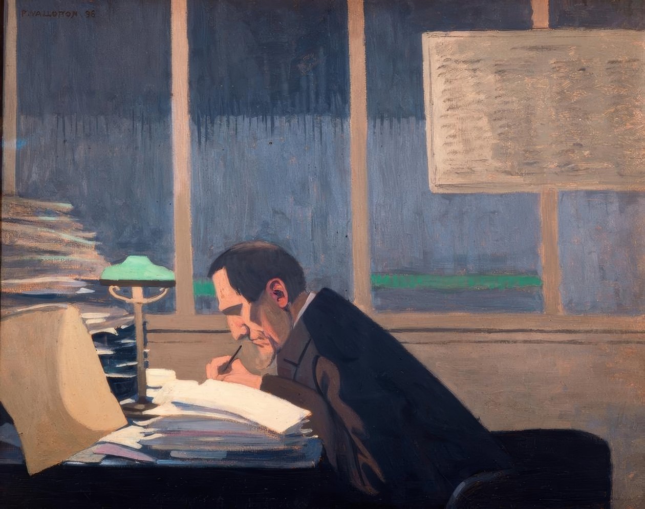 Felix Feneon på Revue Blanche av Felix Edouard Vallotton