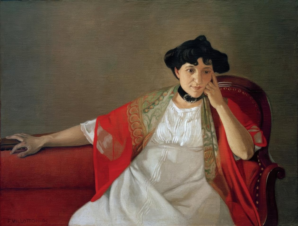 Gabrielle Vallotton av Felix Edouard Vallotton