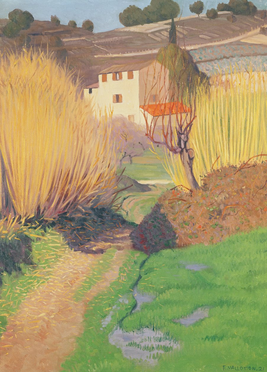 Landskap i Lagnes, 1921 av Felix Edouard Vallotton