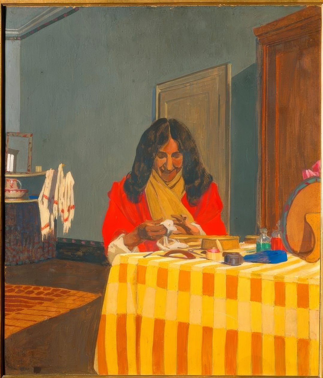 Fru Félix Vallotton av Felix Edouard Vallotton