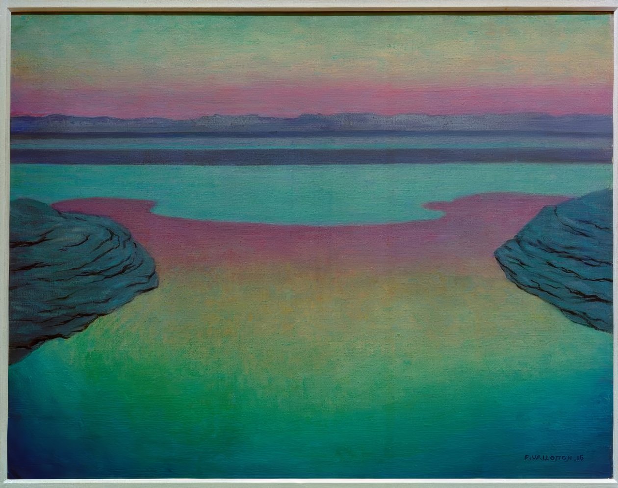 Stigande tidvatten på kvällen av Felix Edouard Vallotton