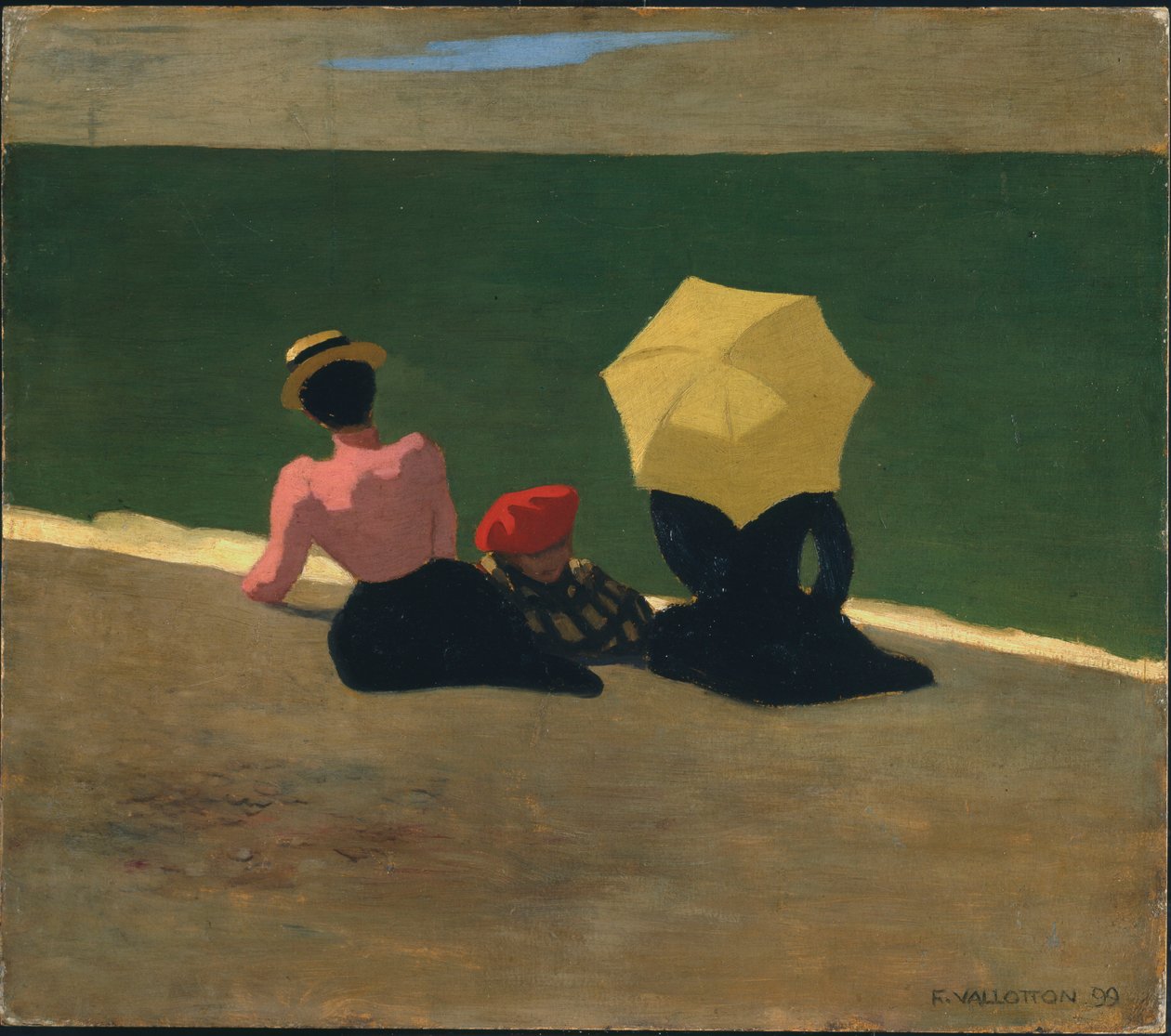 På stranden, 1899 av Felix Edouard Vallotton