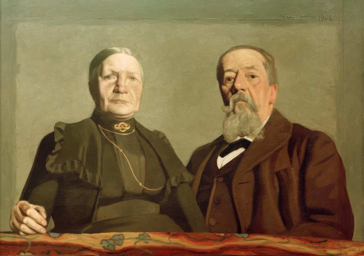 Porträtt av mina föräldrar återförenade av Felix Edouard Vallotton
