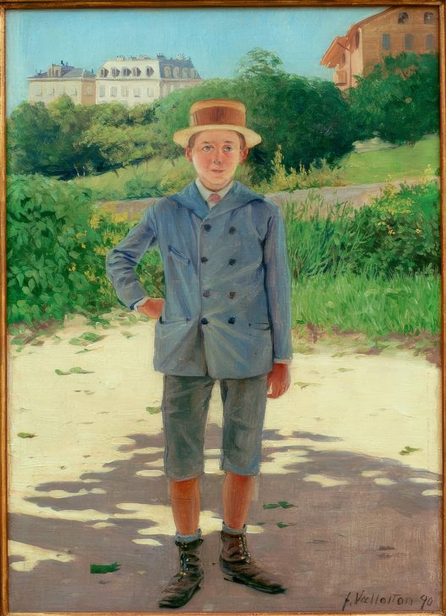 Porträtt av unga Delisle av Felix Edouard Vallotton