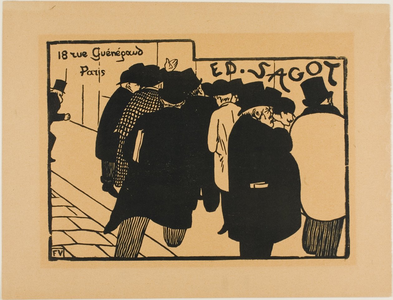 Print Fanciers av Felix Edouard Vallotton