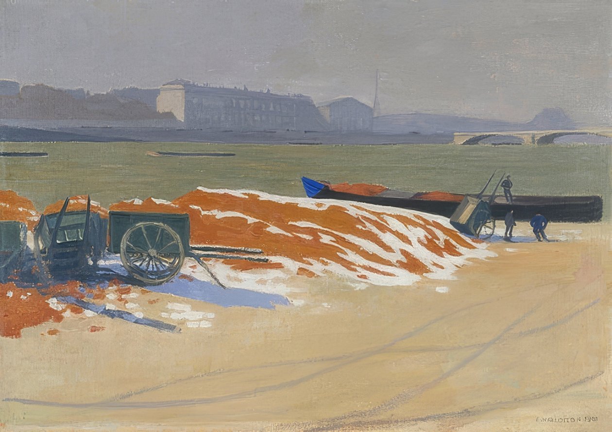Quai de Seine. 1901 av Felix Edouard Vallotton