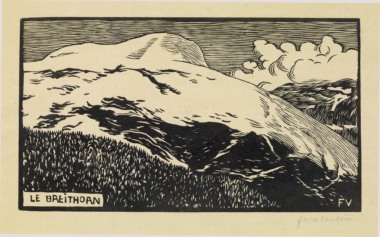 Breithorn, 1892 av Felix Edouard Vallotton