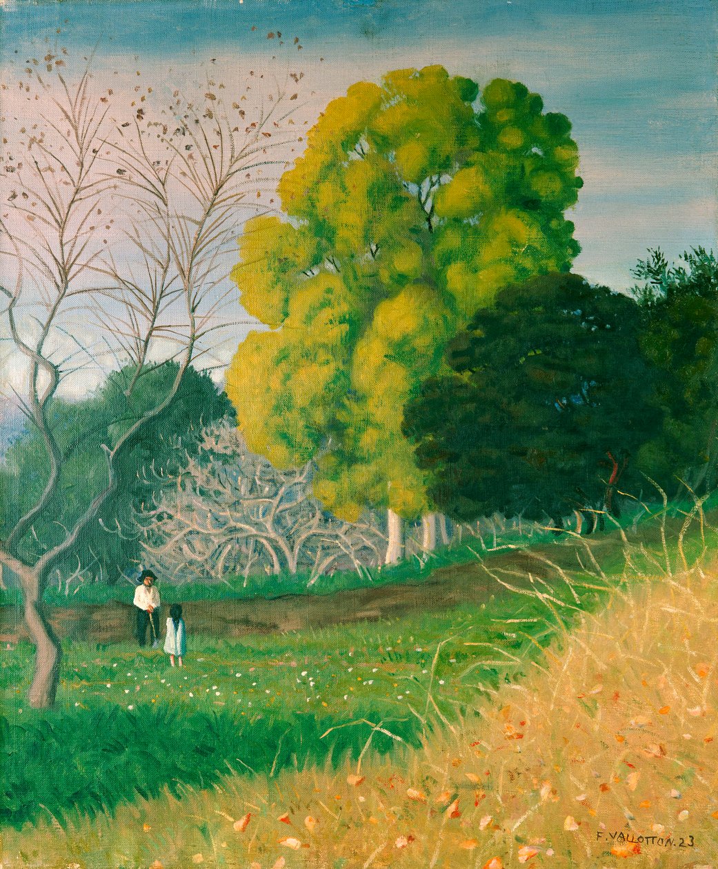 Det gröna trädet, Cagnes, 1924 av Felix Edouard Vallotton