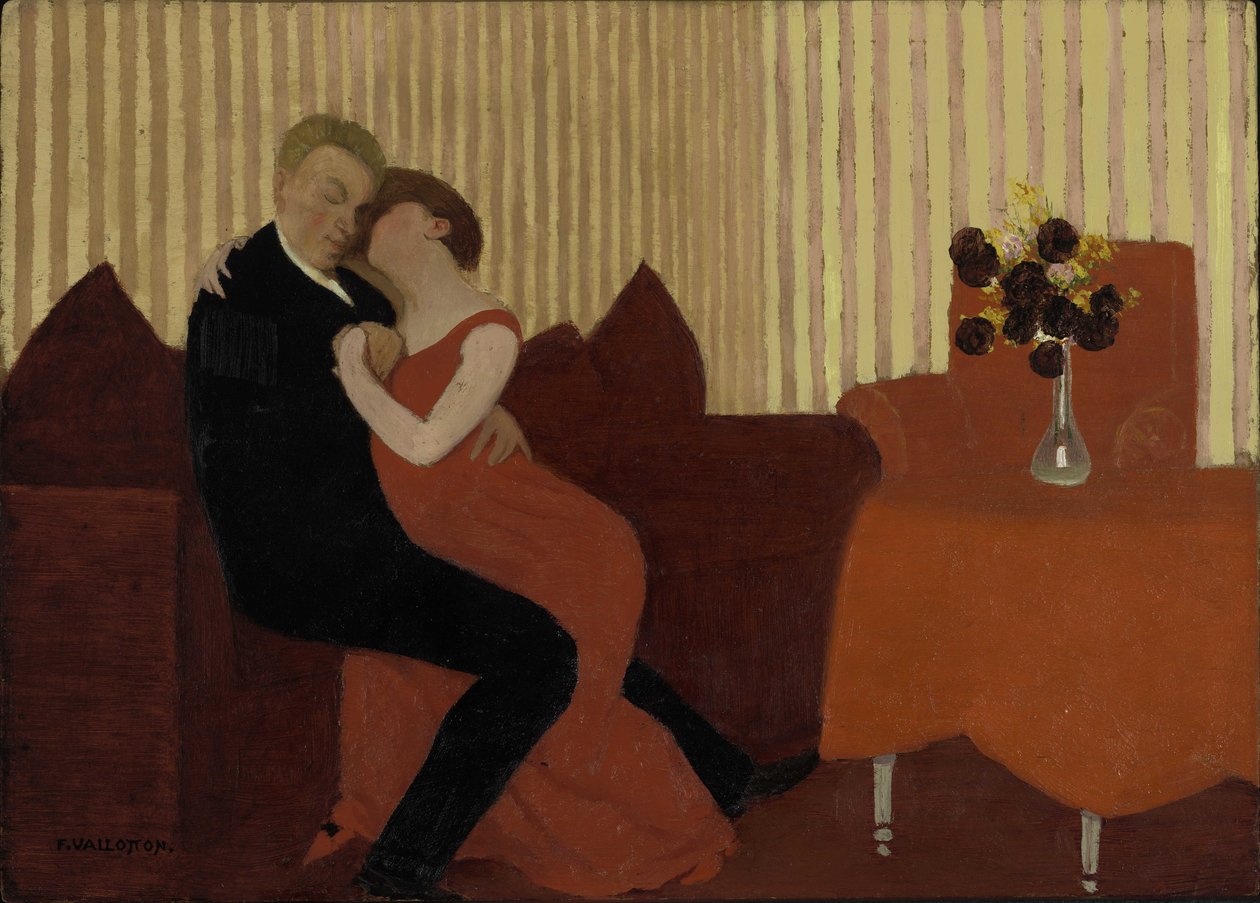 The Lie The Lie, 1897. av Felix Edouard Vallotton