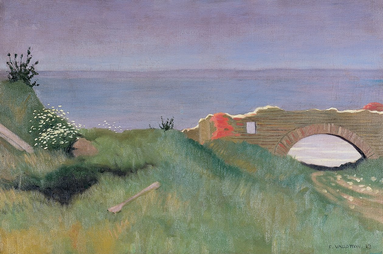 Ruinerna, Villerville, 1913 av Felix Edouard Vallotton