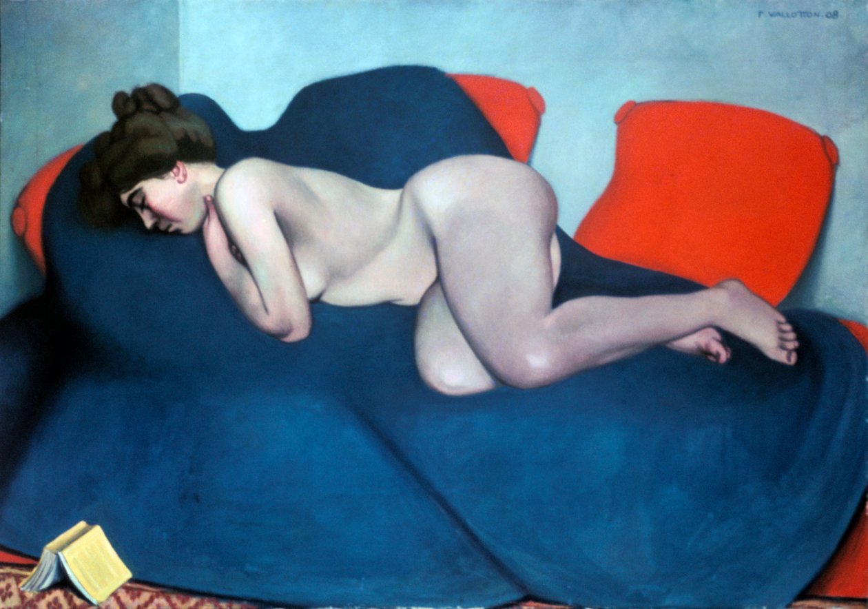 The Sleeper, 1908. av Felix Edouard Vallotton