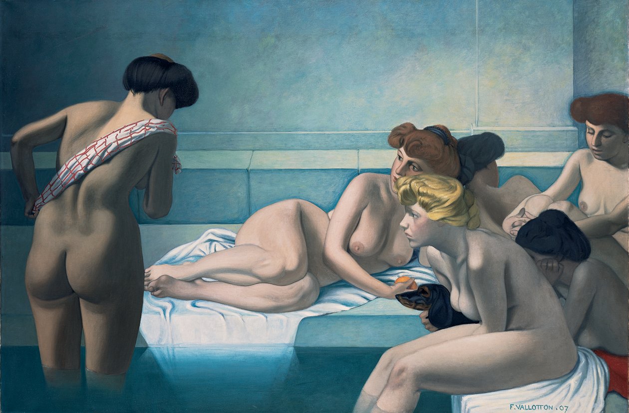 Det turkiska badet av Felix Edouard Vallotton