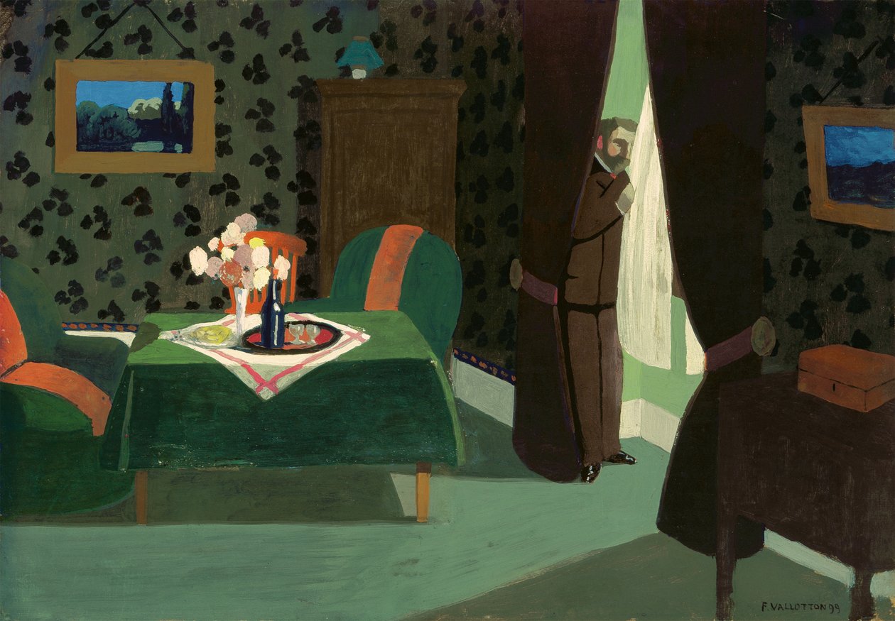 Väntan, 1899. av Felix Edouard Vallotton