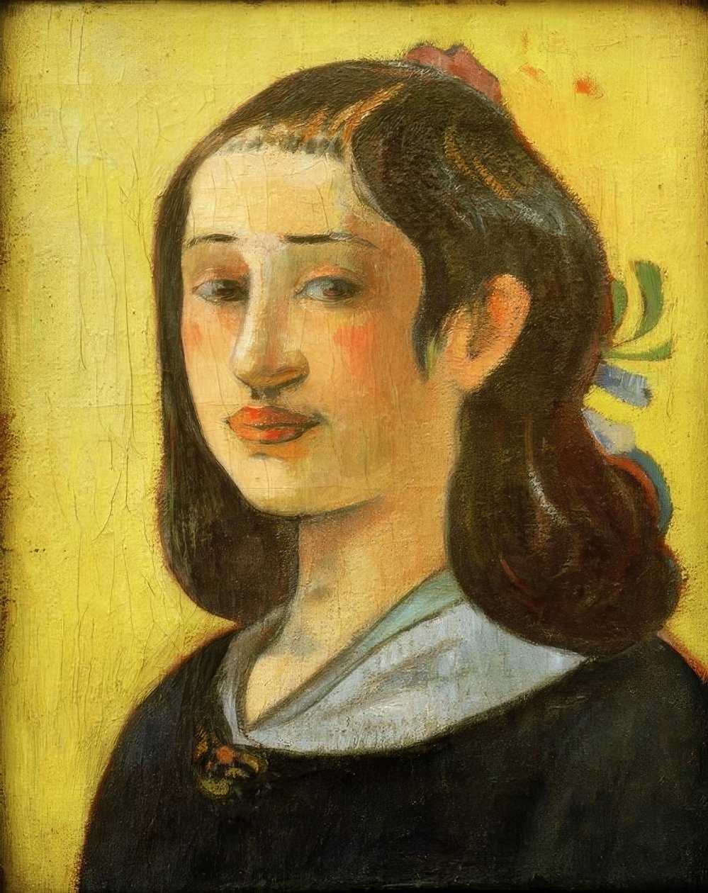 Torso med blått tyg av Felix Edouard Vallotton