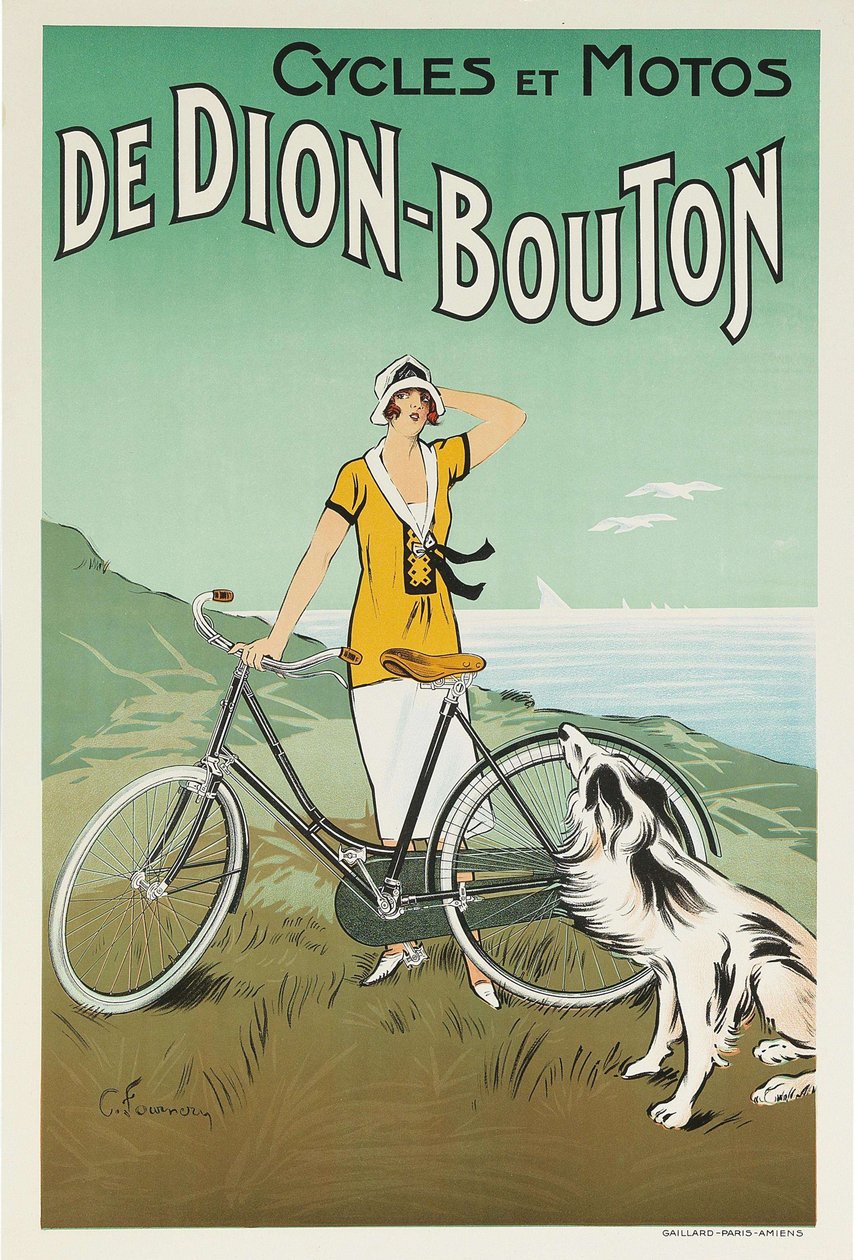 Dion-Bouton cyklar och motorcyklar, 1920-talet. av Felix Fournery