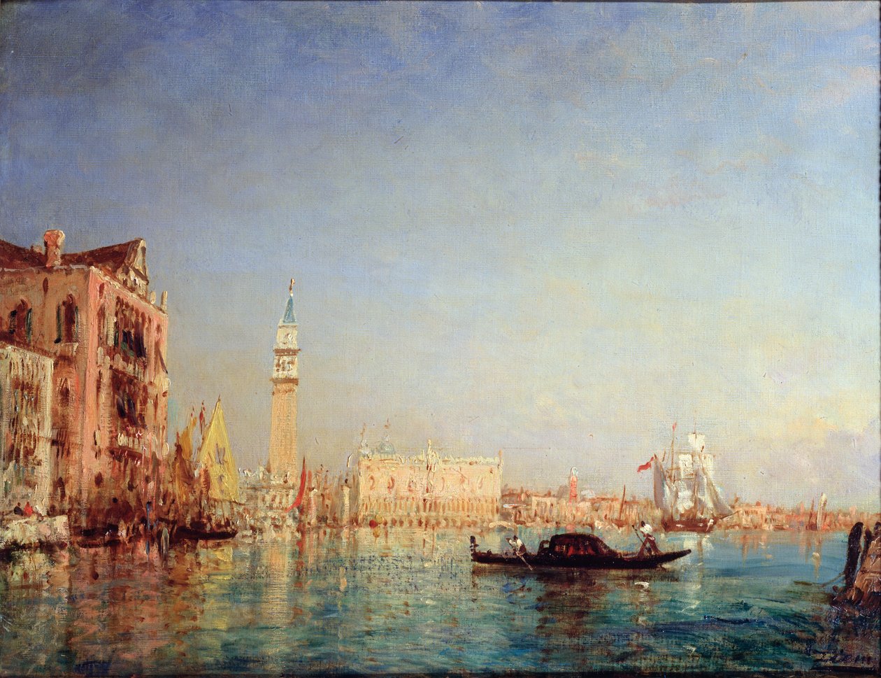 Venedig, 1800-talet av Félix Ziem