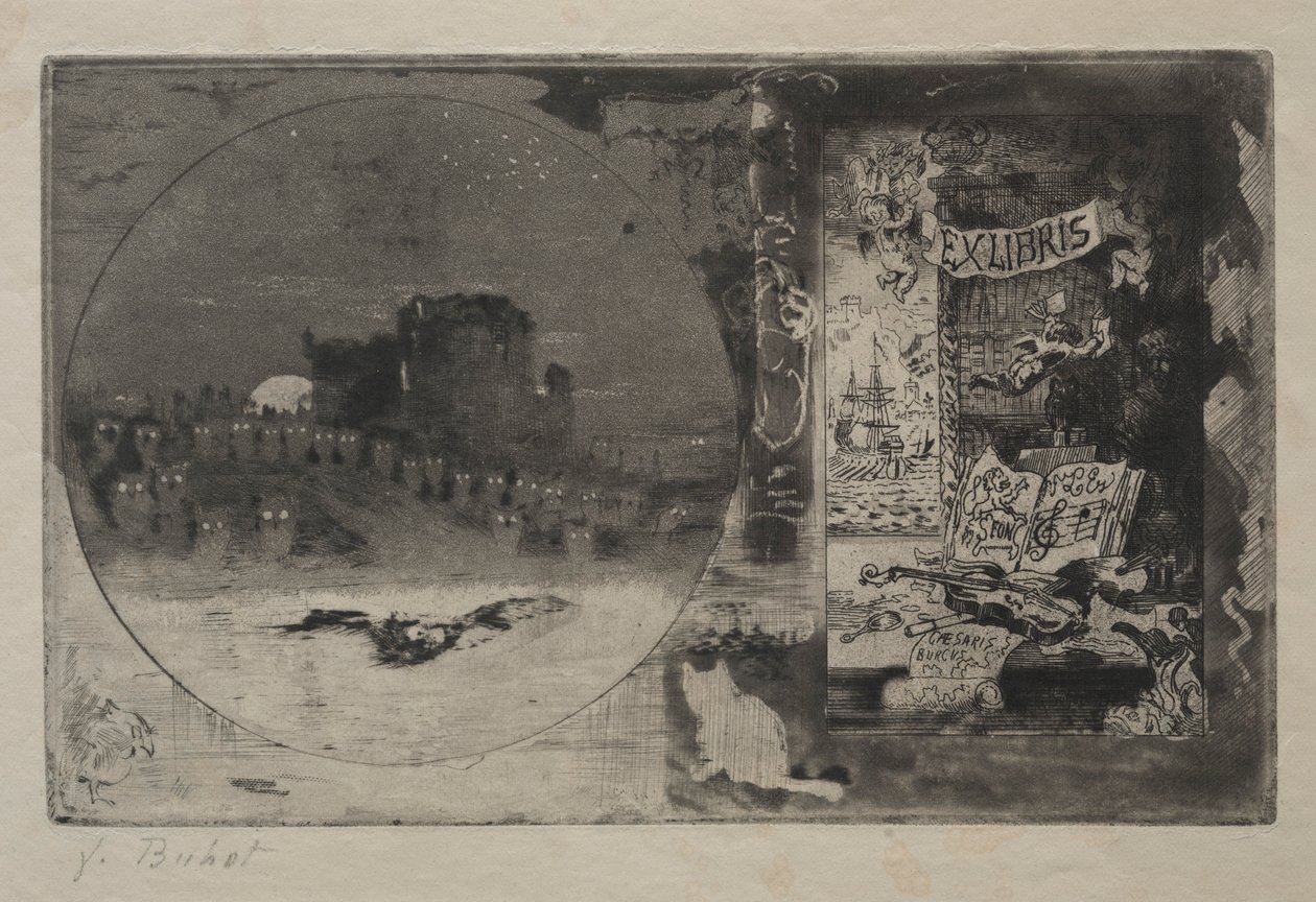 Ugglornas slott, 1887. av Felix Hilaire Buhot