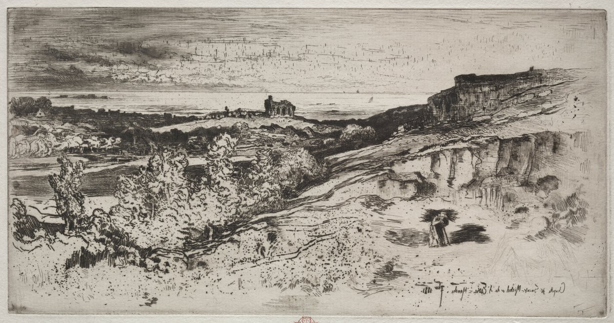 Kapellet Saint-Michel i Estre av Felix Hilaire Buhot