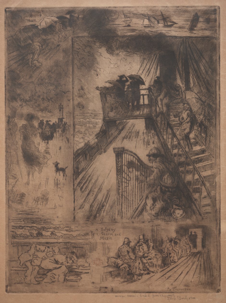 Korsningen, c. 1880. av Felix Hilaire Buhot