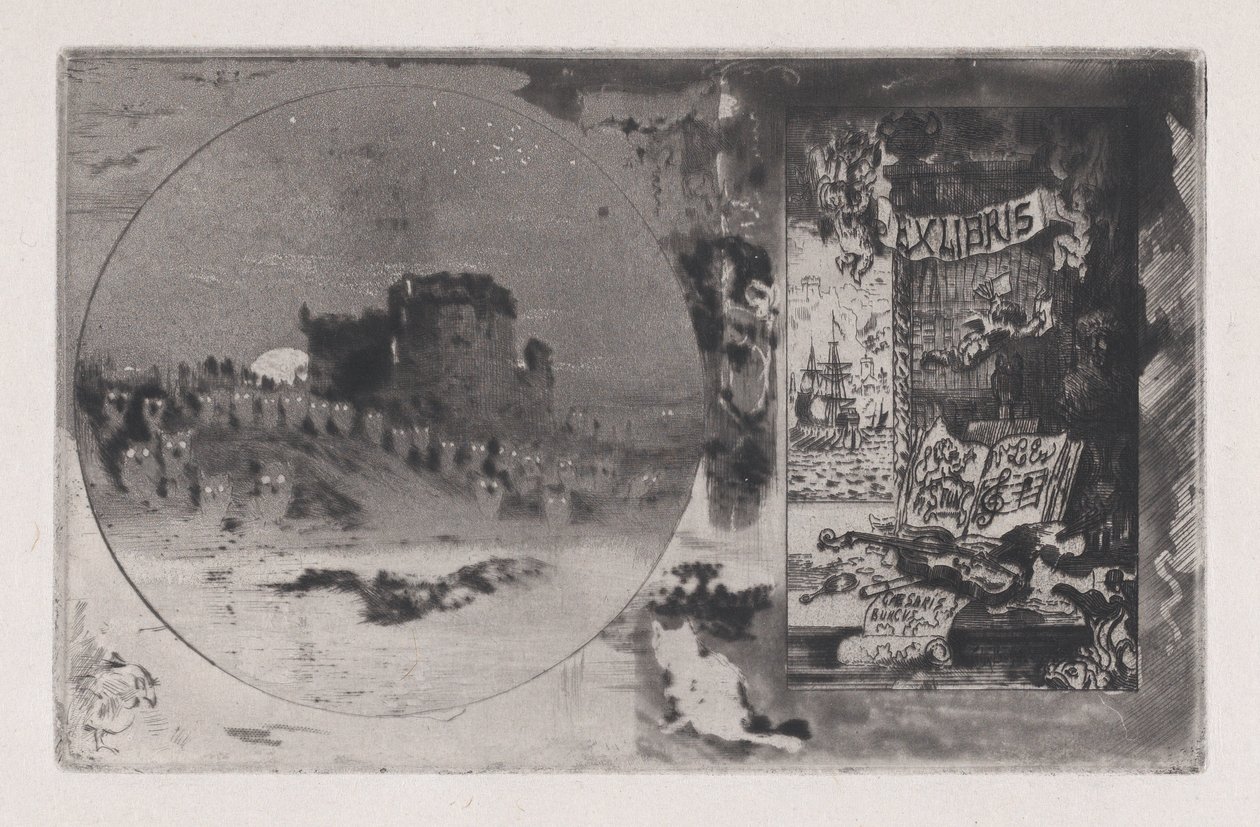 Ugglans slott, 1867-98. av Felix Hilaire Buhot