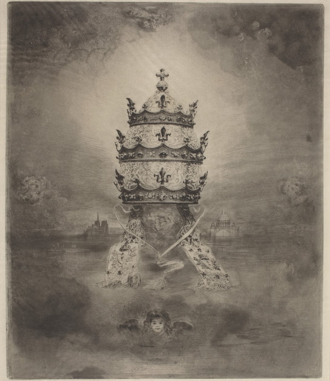 Tiaran, 1888. av Felix Hilaire Buhot