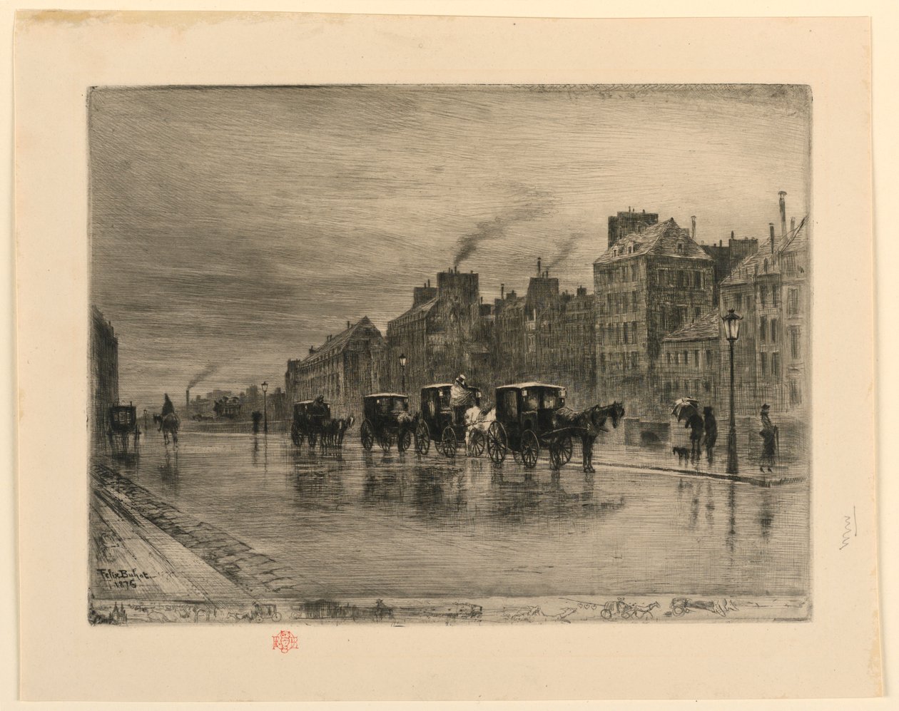 Hyttstället av Felix Hilaire Buhot
