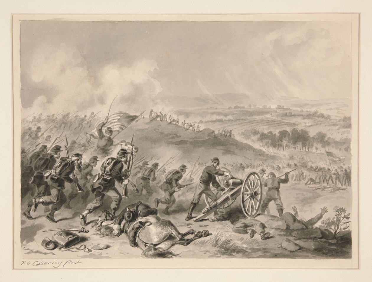 Slaget vid Gettysburg av Felix O. C. Darley